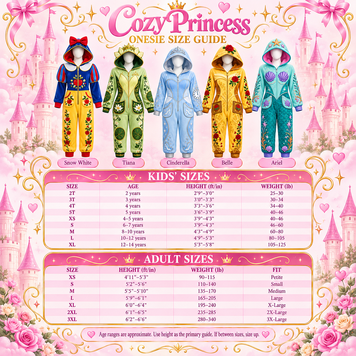 CozyPrincess™ Princess Onesies
